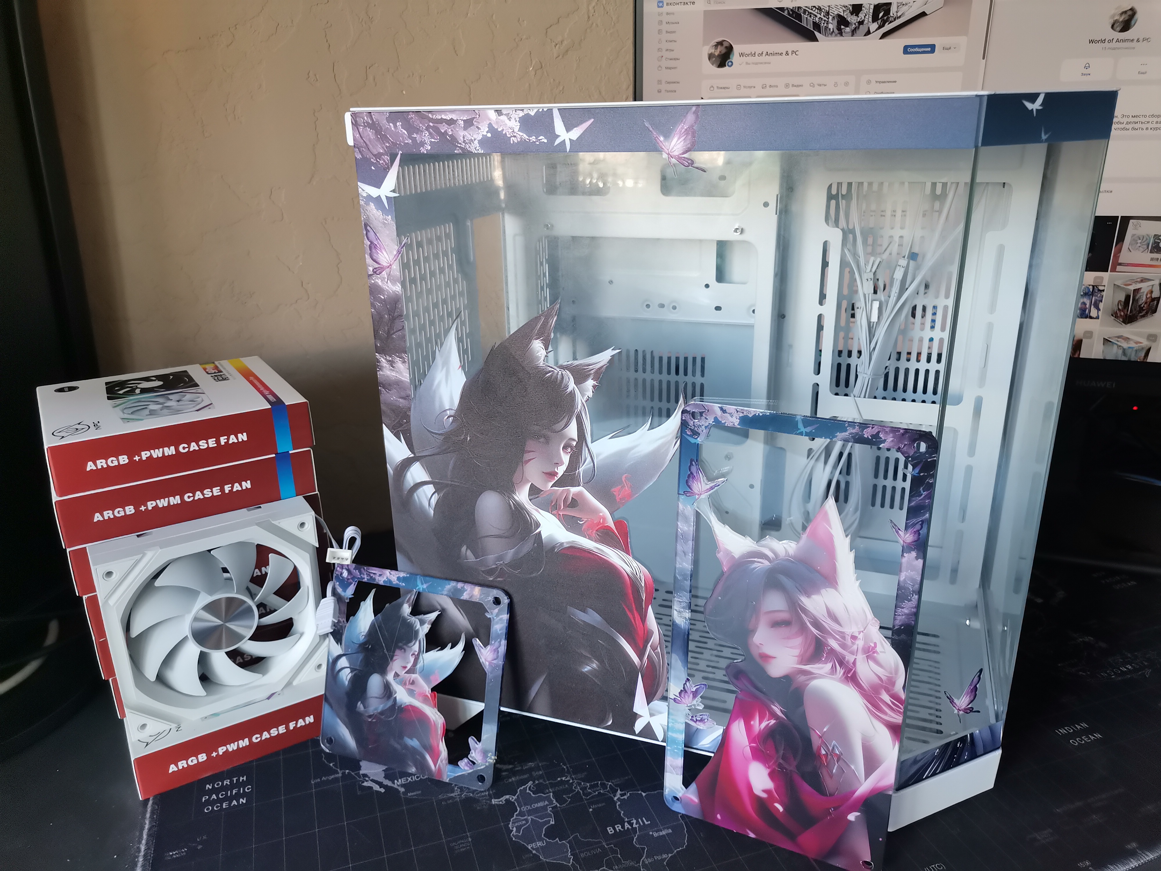 Корпус Ahri — League of Legends | mini-ATX | 7 вентиляторов | Белый