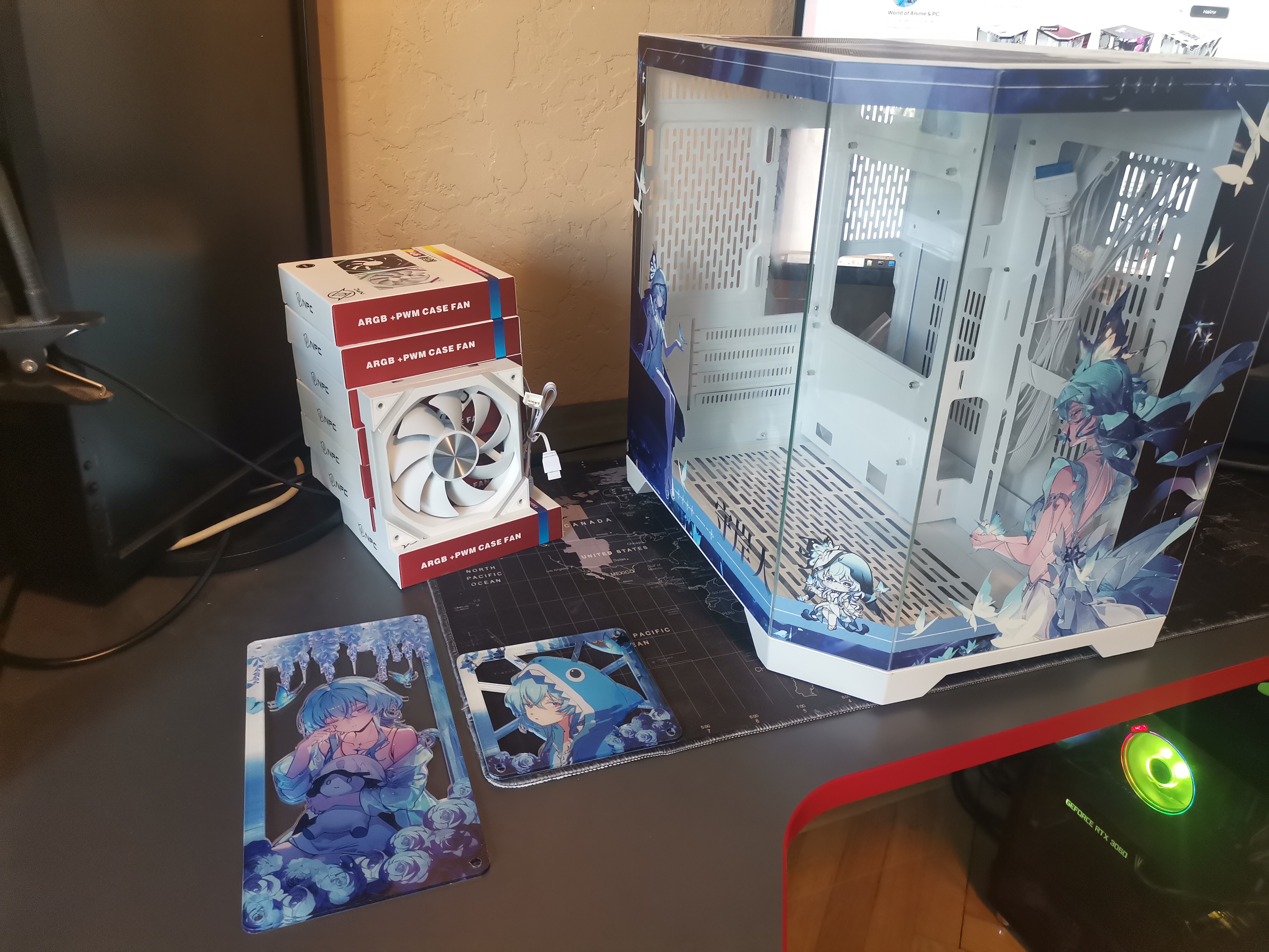 Корпус Shorekeeper — Wuthering Waves | mini-ATX | 7 вентиляторов | Белый