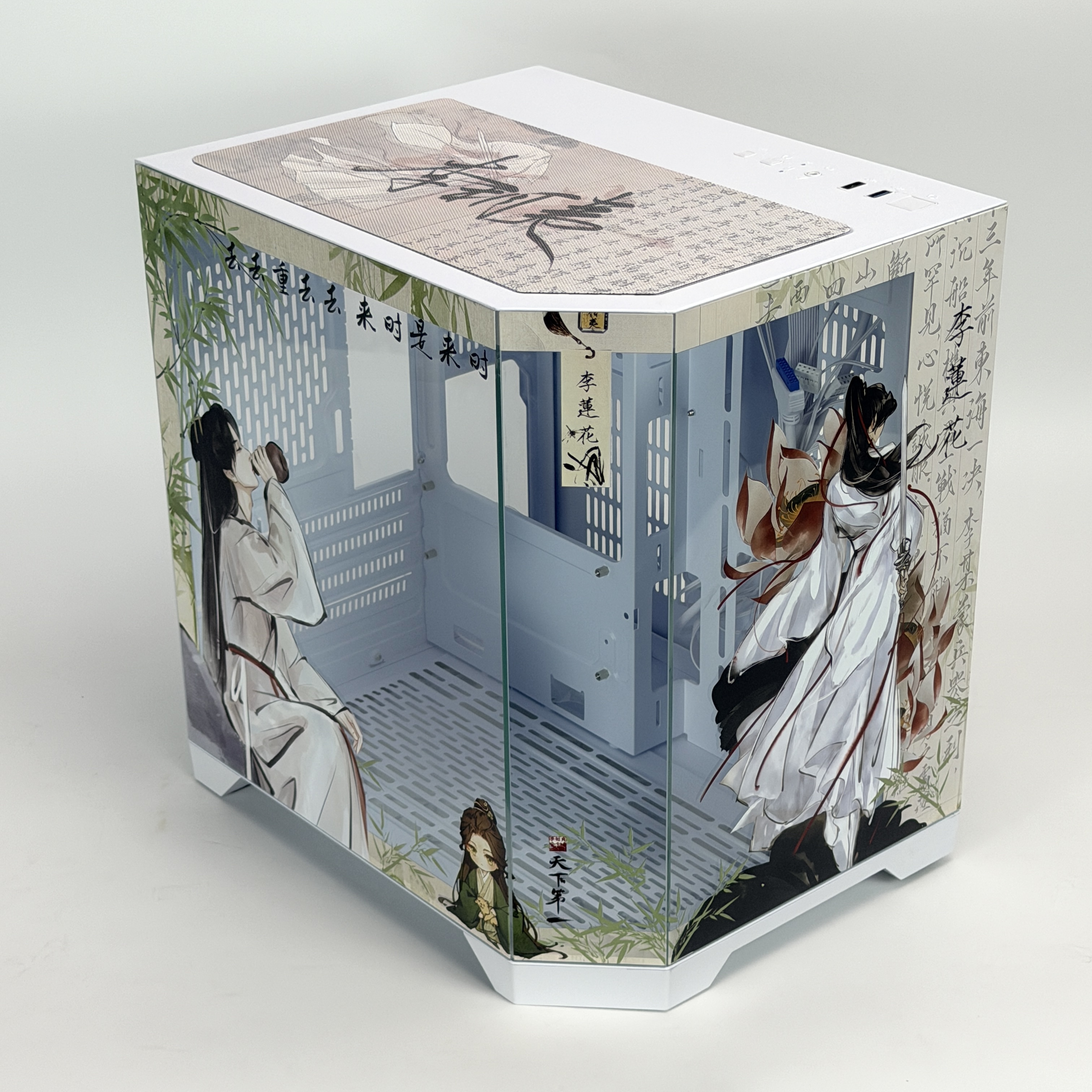 Корпус Qiao Wanmian — Mysterious Lotus Casebook | ATX | 10 вентиляторов | Белый