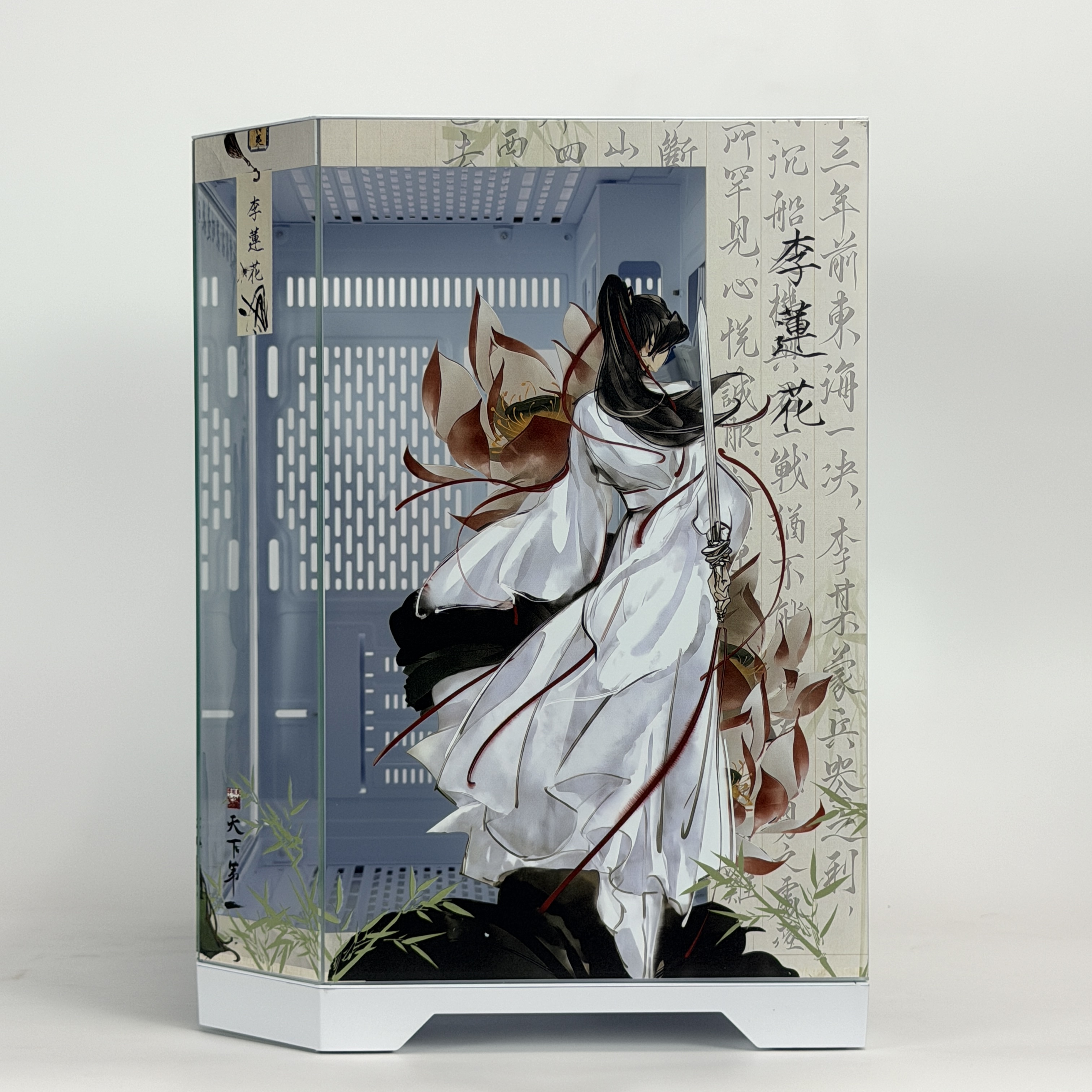 Корпус Qiao Wanmian — Mysterious Lotus Casebook | ATX | 10 вентиляторов | Белый