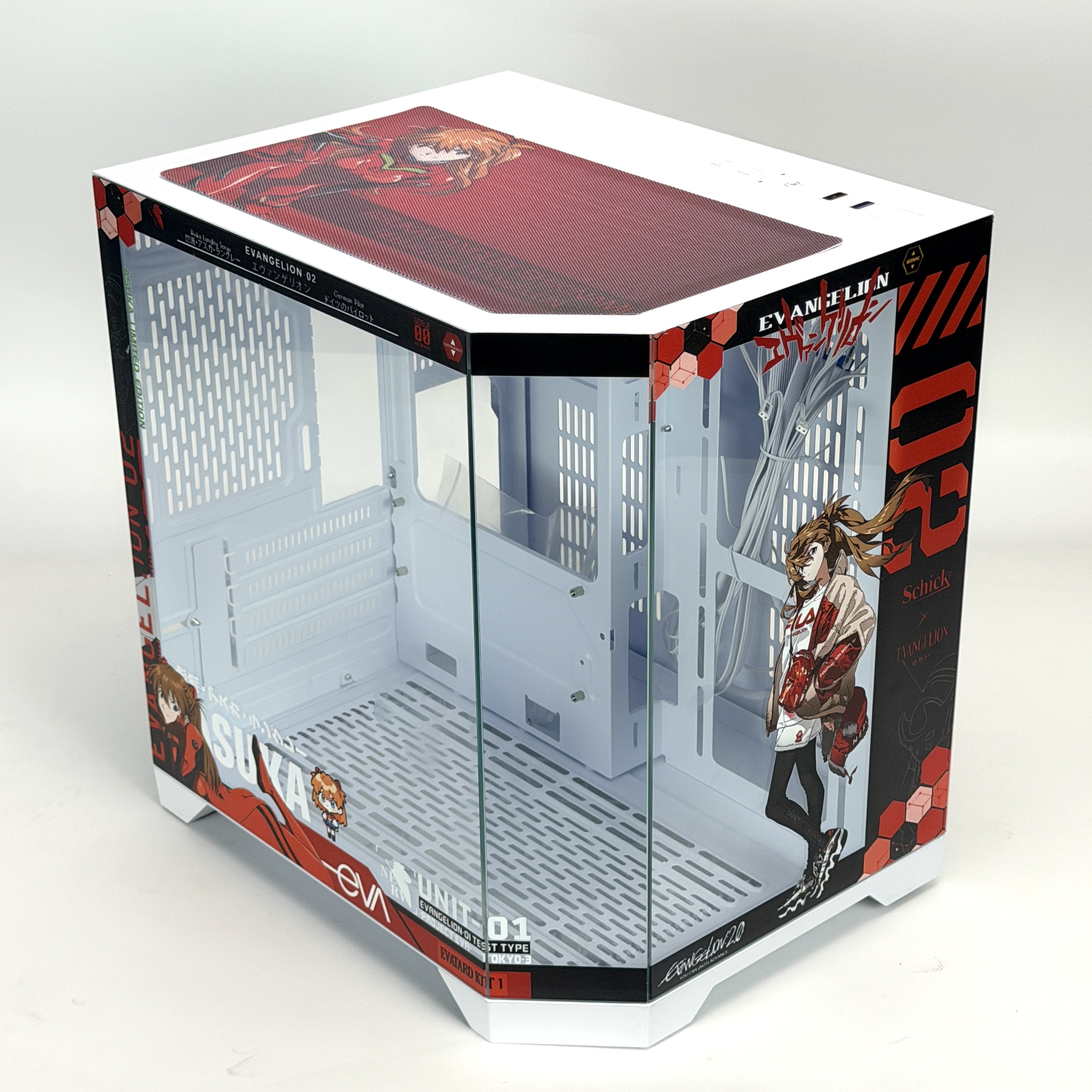 Корпус Asuka — Evangelion | mini-ATX | 7 вентиляторов | Белый