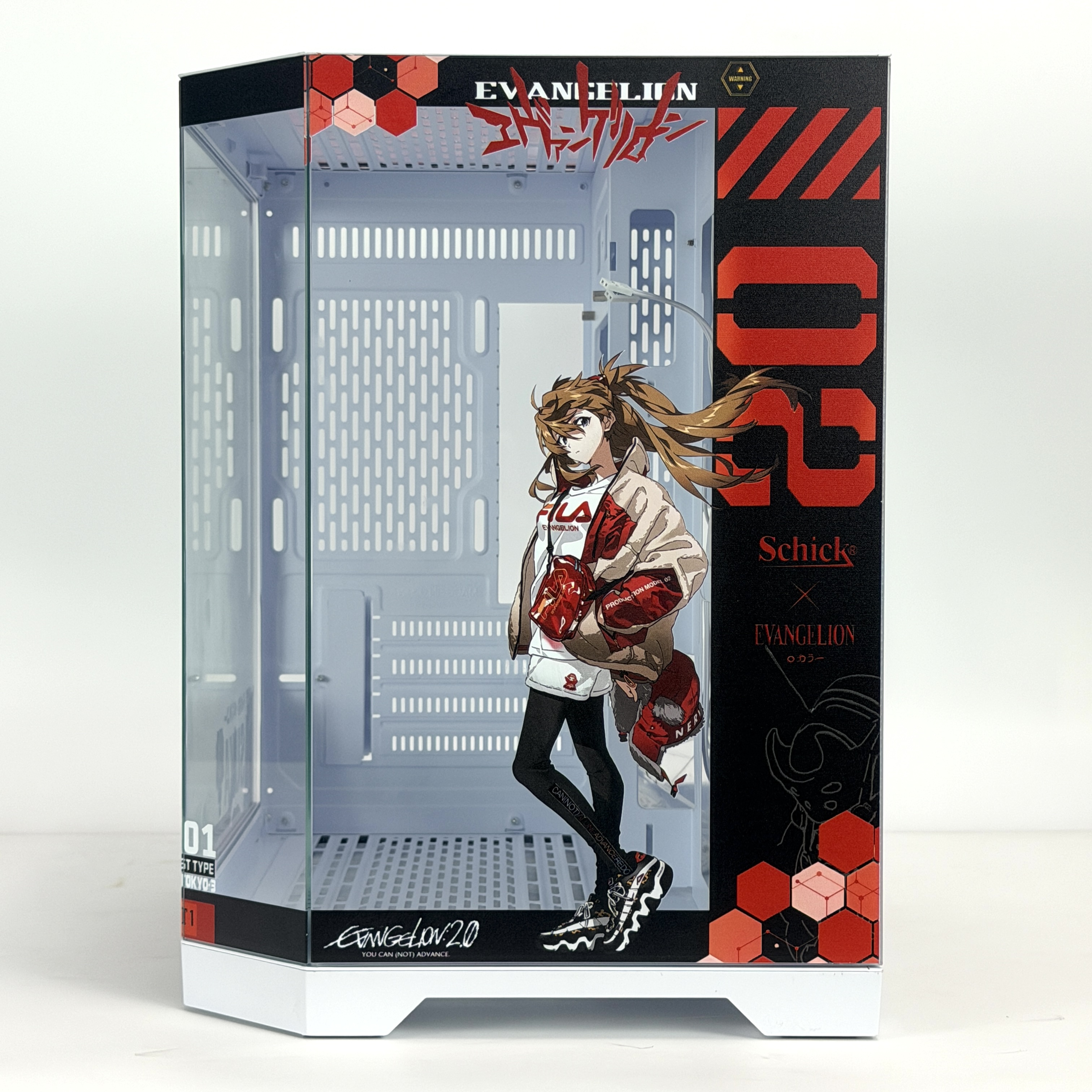 Корпус Asuka — Evangelion | mini-ATX | 7 вентиляторов | Белый
