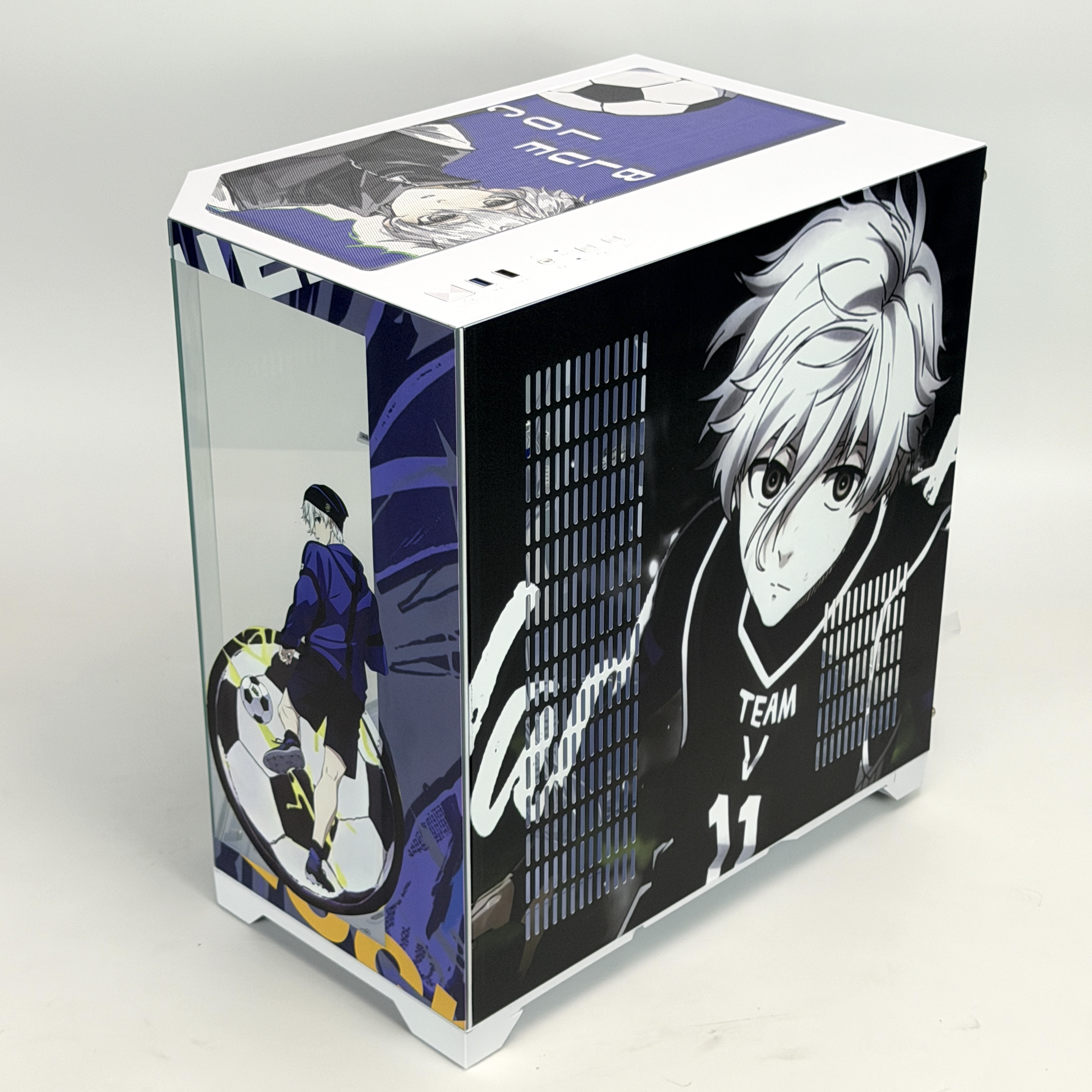 Корпус Seishiro Nagi — Blue Lock | ATX | 10 вентиляторов | Белый