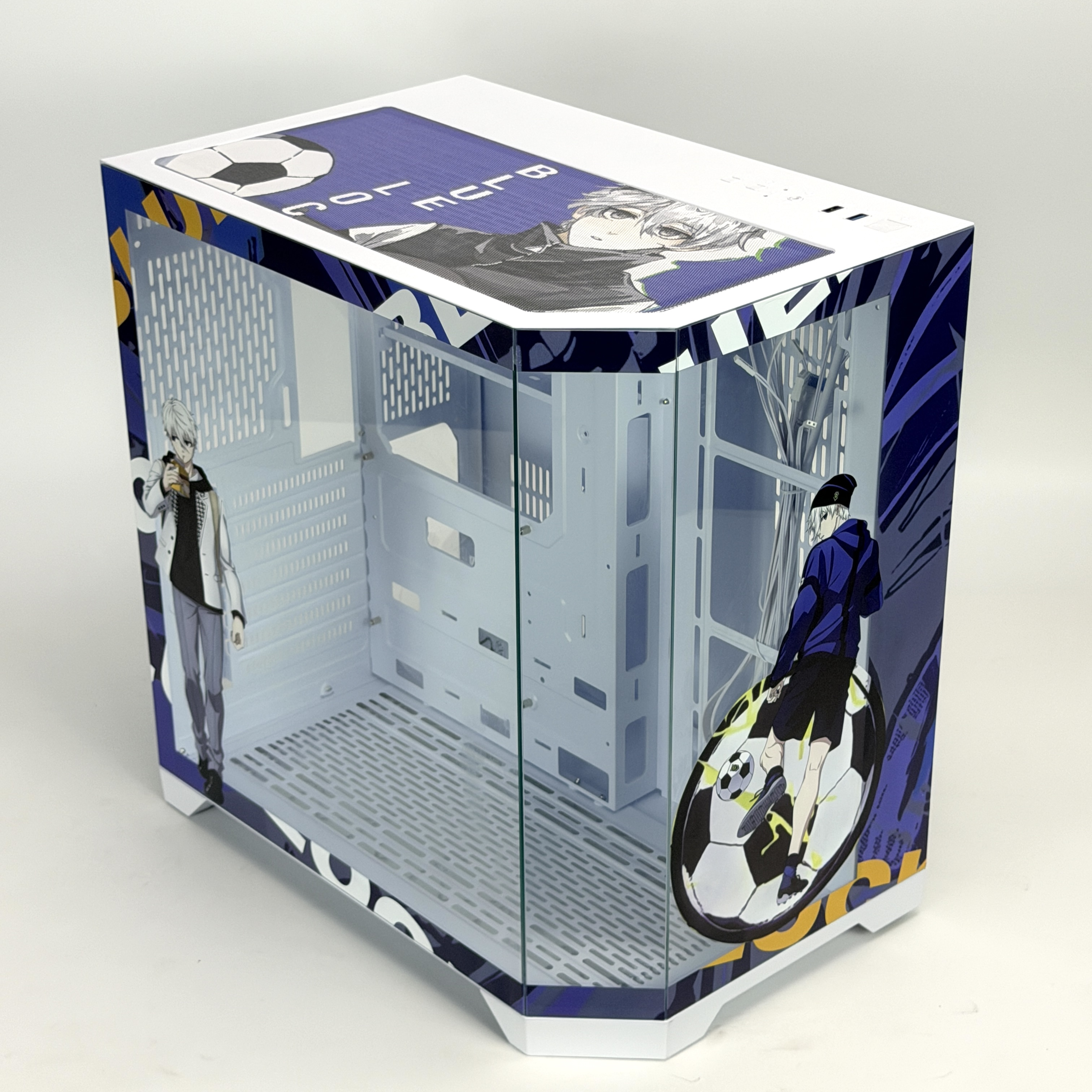 Корпус Seishiro Nagi — Blue Lock | ATX | 10 вентиляторов | Белый