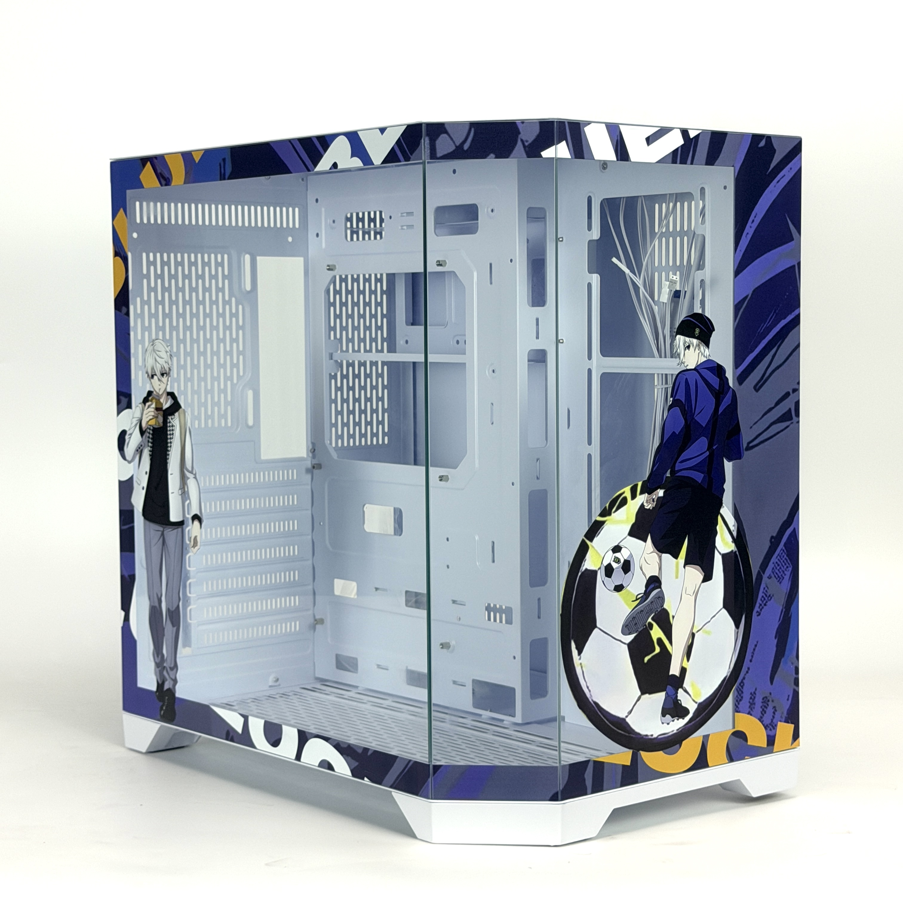 Корпус Seishiro Nagi — Blue Lock | ATX | 10 вентиляторов | Белый