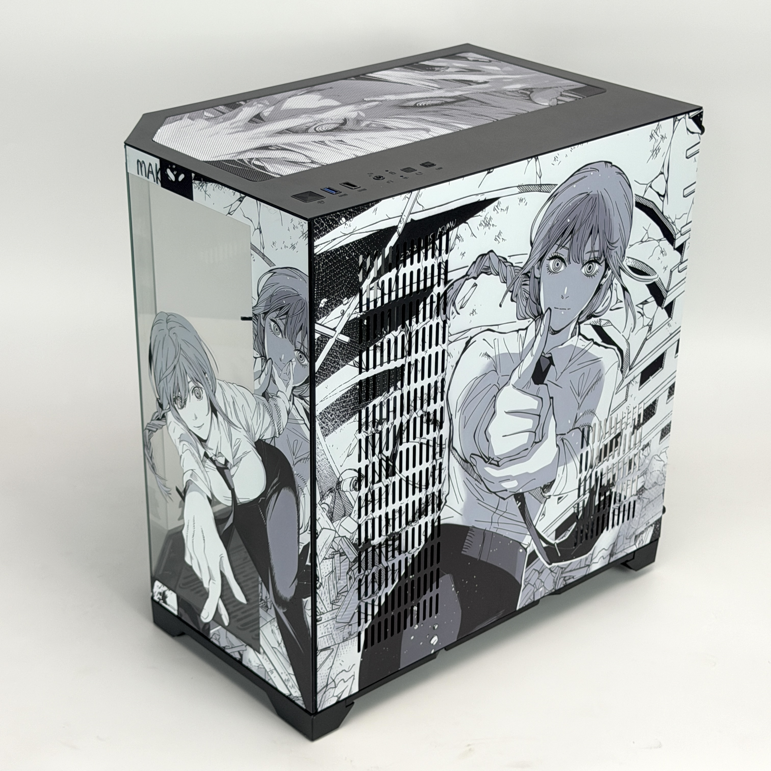 Корпус Makima — Chainsaw Man | ATX | 10 вентиляторов | Белый