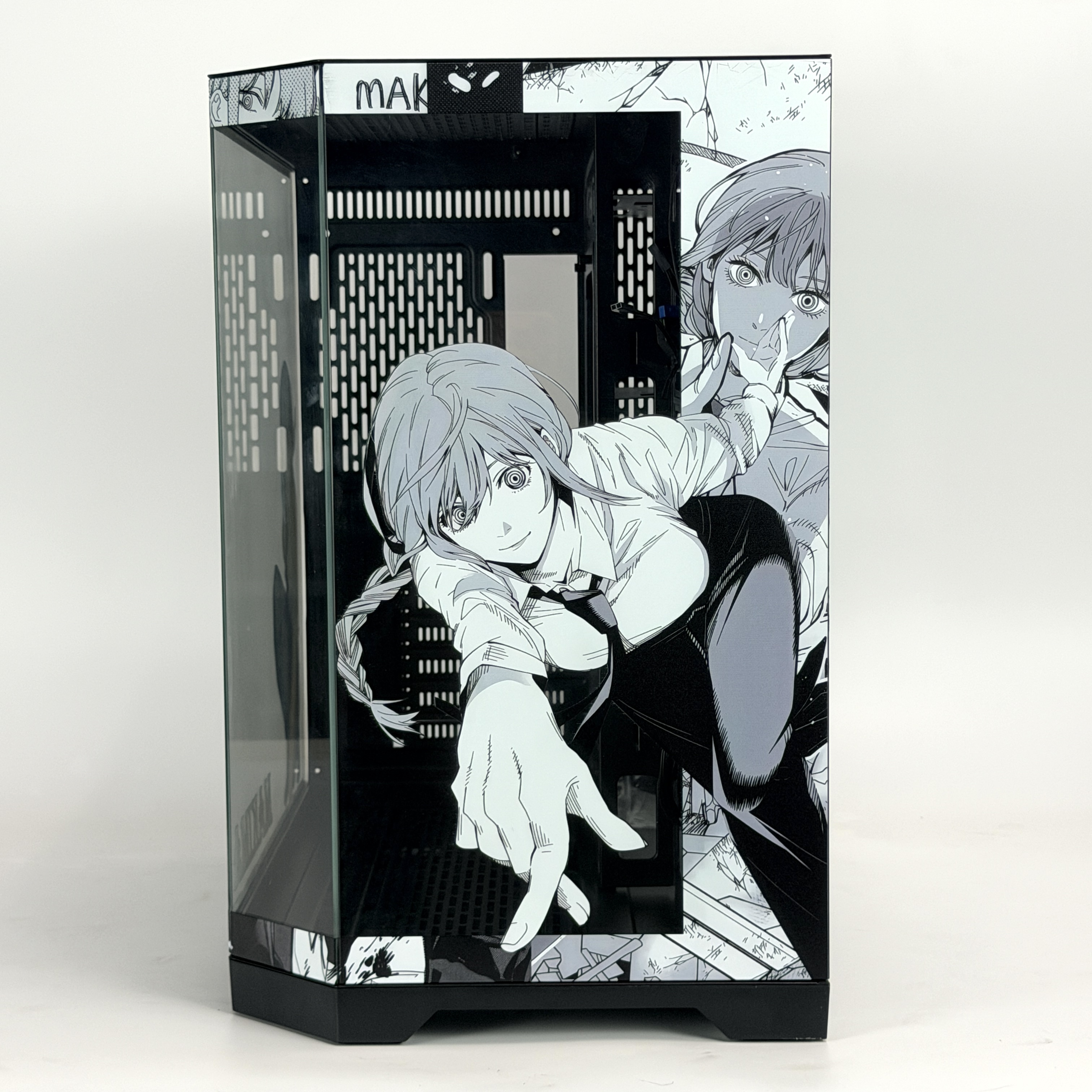 Корпус Makima — Chainsaw Man | mini-ATX | 7 вентиляторов | Белый