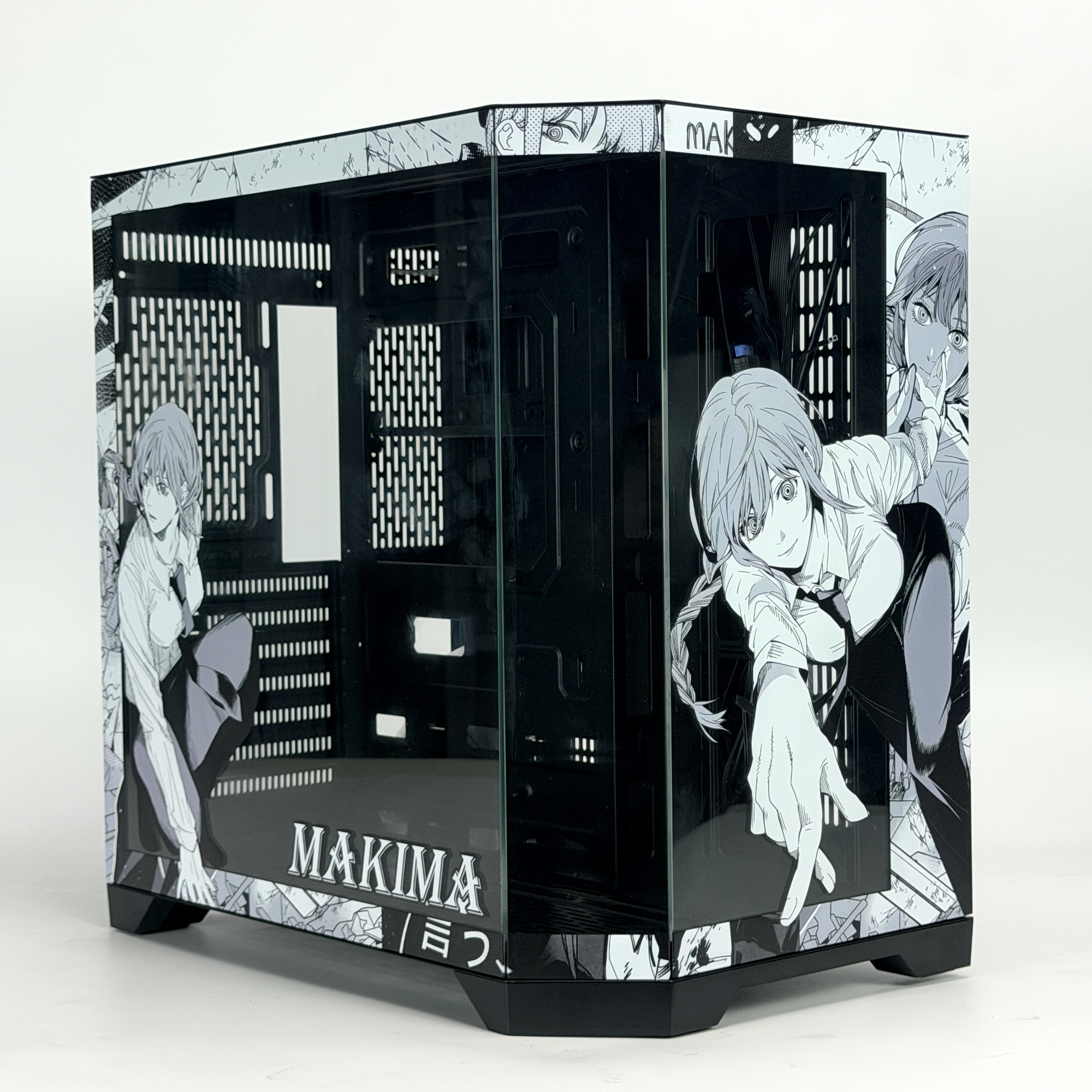 Корпус Makima — Chainsaw Man | mini-ATX | 7 вентиляторов | Белый