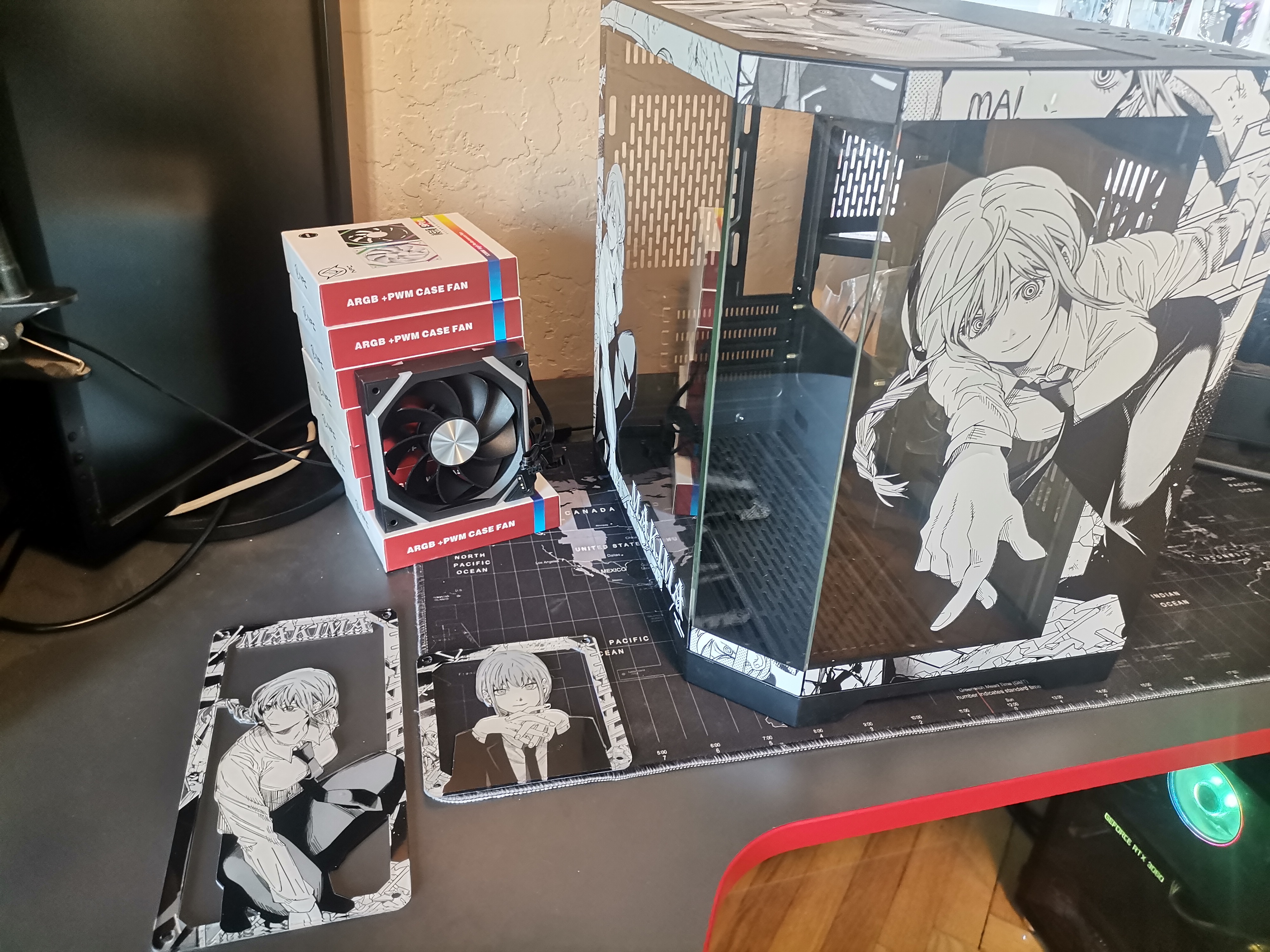 Корпус Makima — Chainsaw Man | mini-ATX | 7 вентиляторов | Белый
