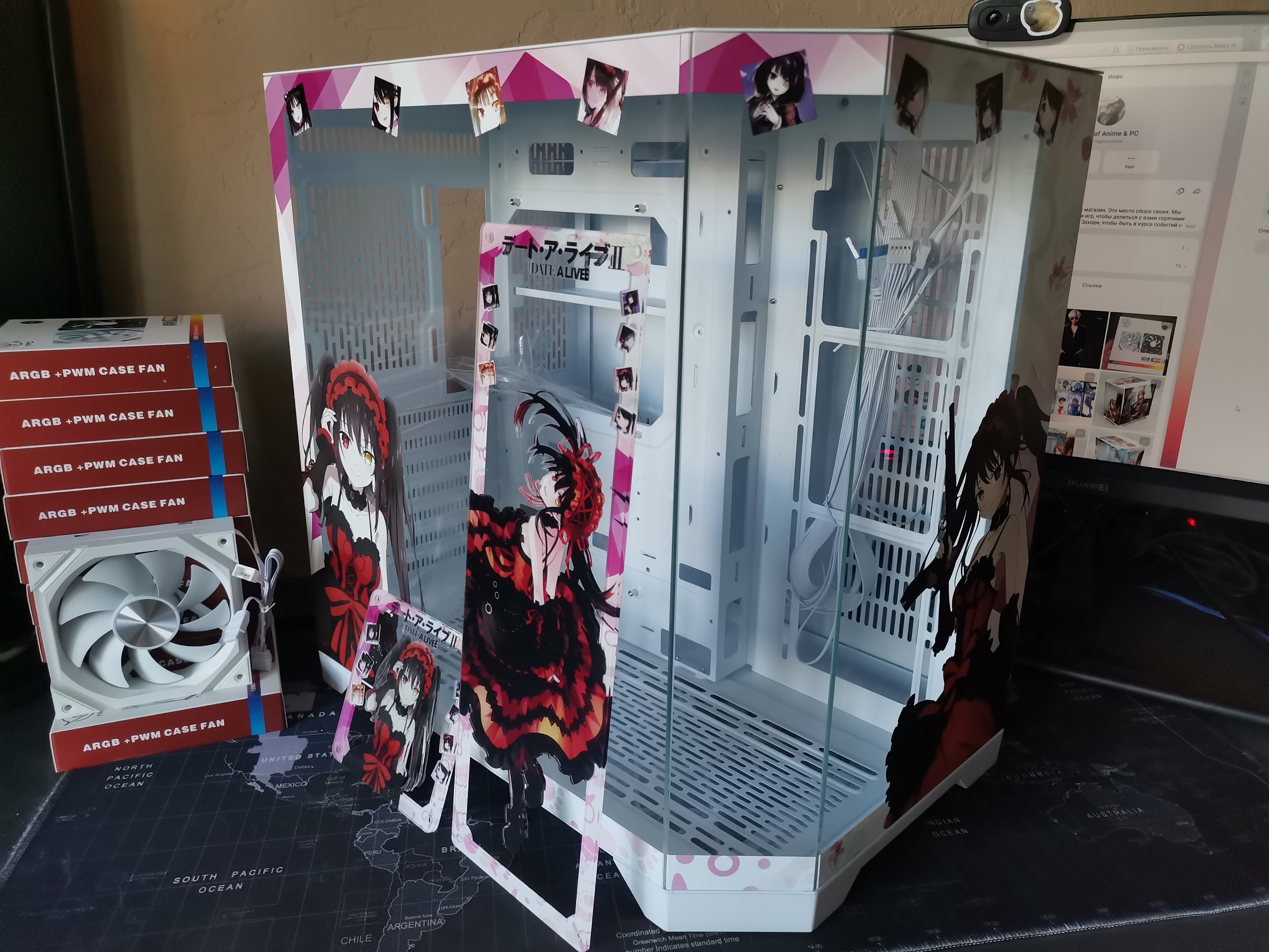 Корпус Kurumi Tokisaki — Date A Live | ATX | 10 вентиляторов | Белый