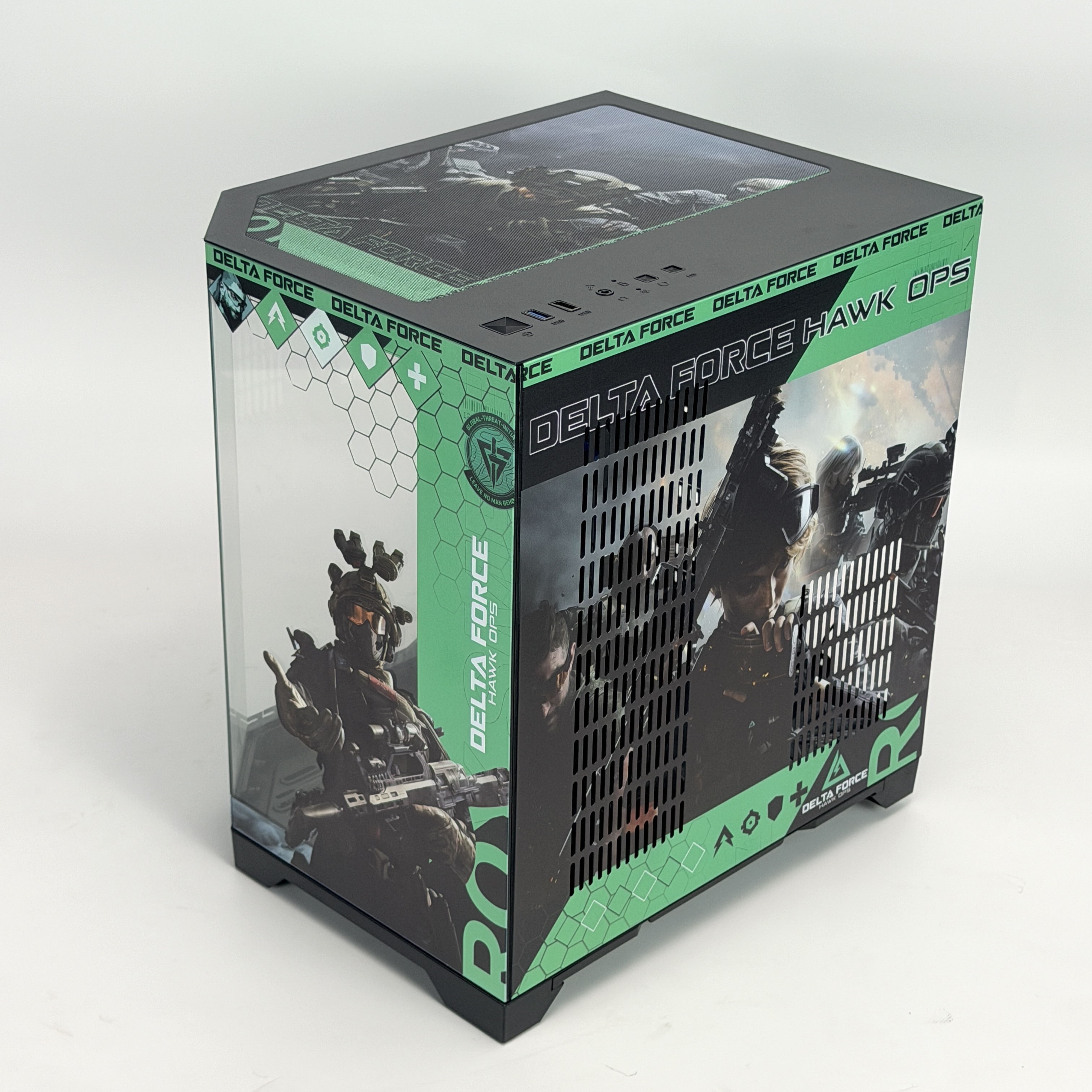 Корпус Delta Force — Hawk Ops | mini-ATX | 7 вентиляторов | Белый