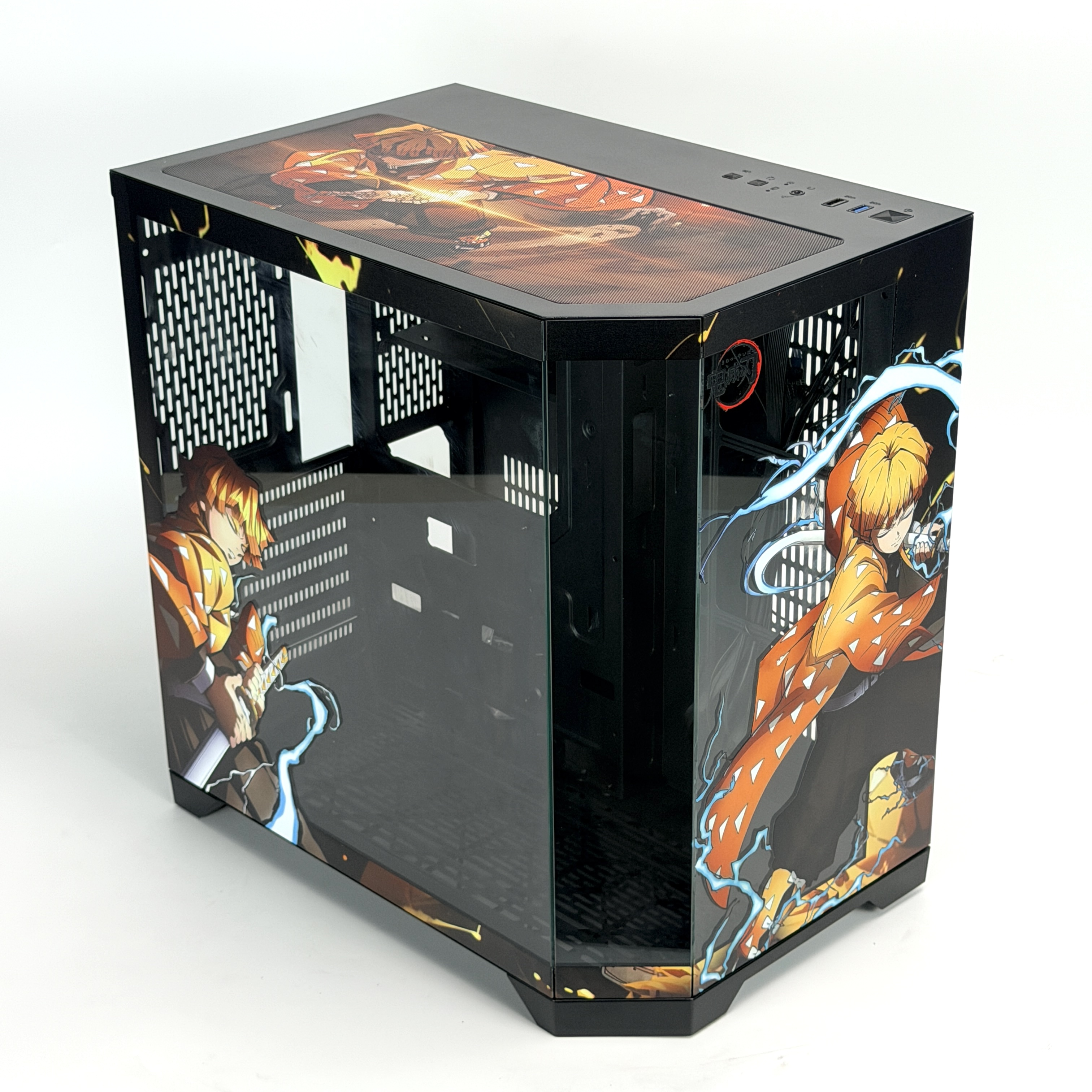 Корпус Zenitsu — Demon Slayer | mini-ATX | 7 вентиляторов | Белый