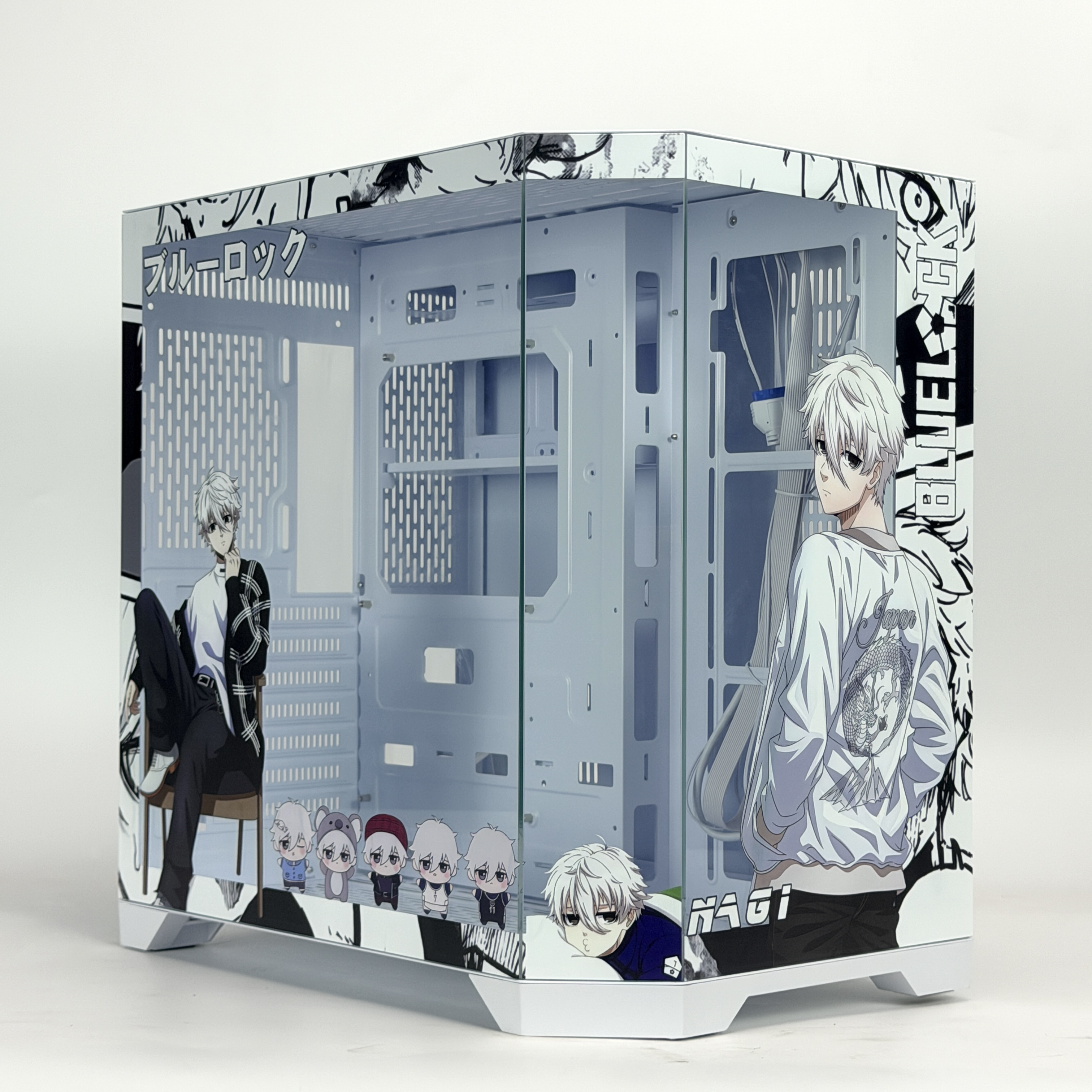 Корпус Seishiro Nagi 2 — Blue Lock | ATX | 10 вентиляторов | Белый