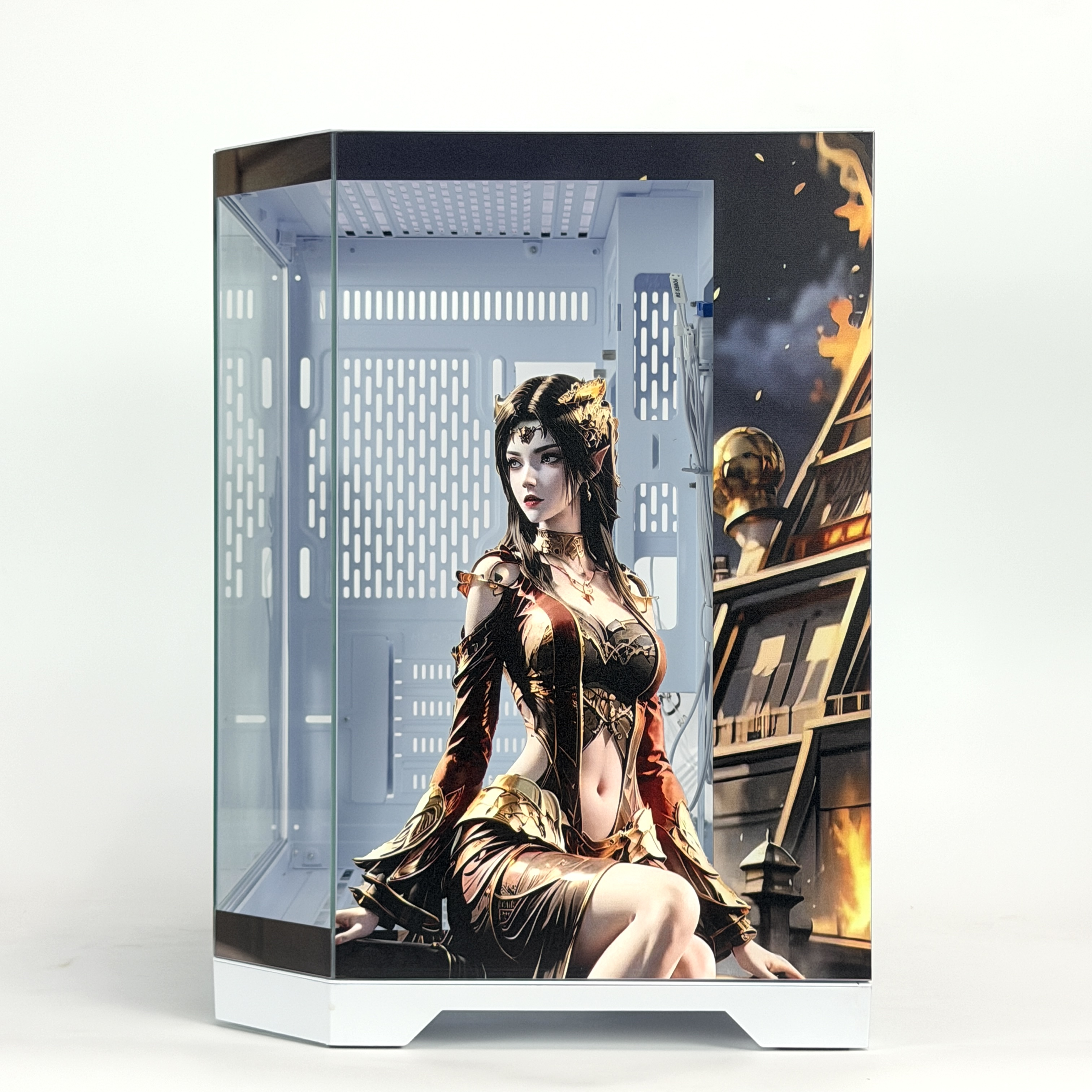 Корпус The Empress | ATX | 10 вентиляторов | Белый