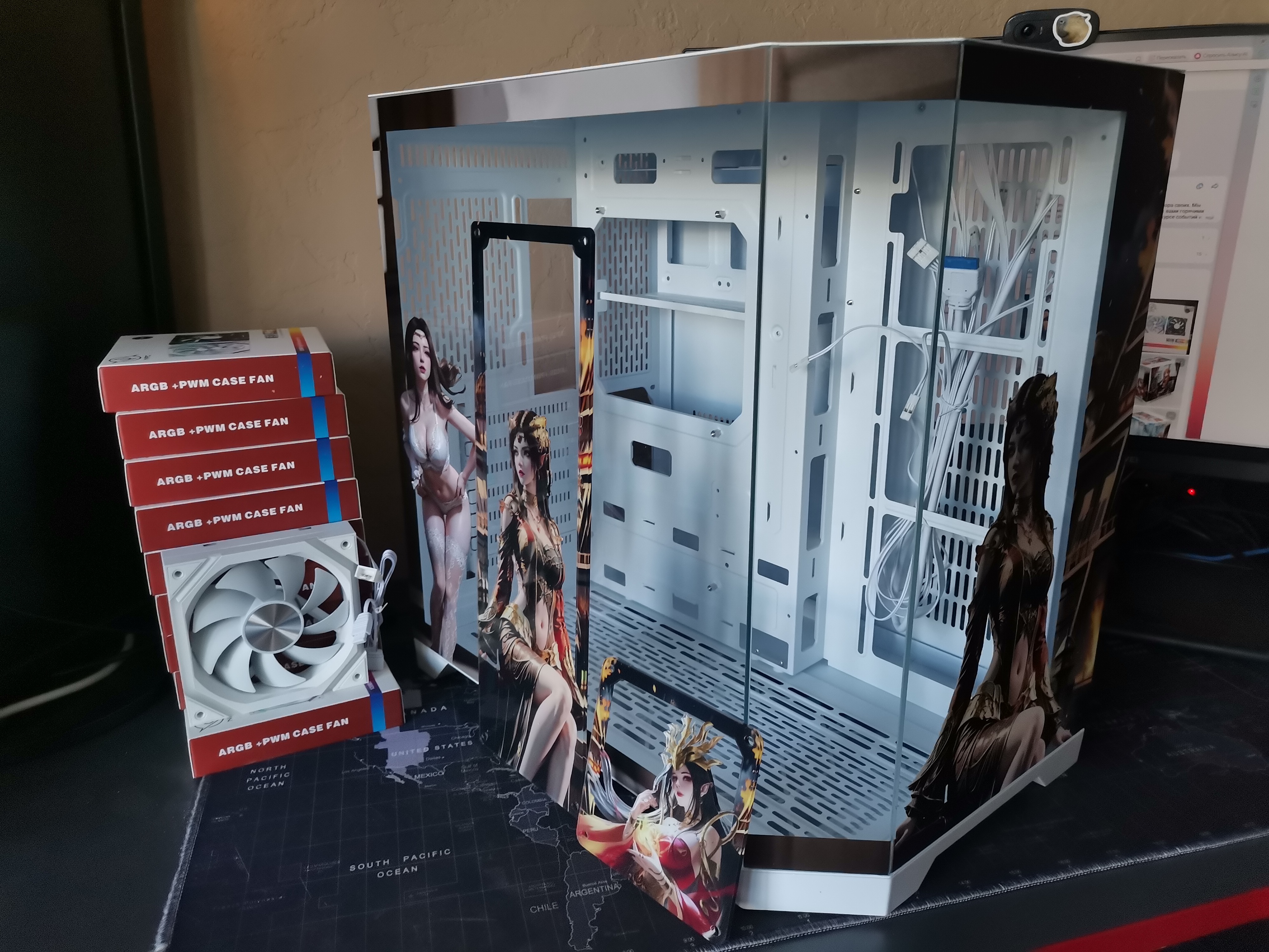 Корпус The Empress | mini-ATX | 7 вентиляторов | Белый