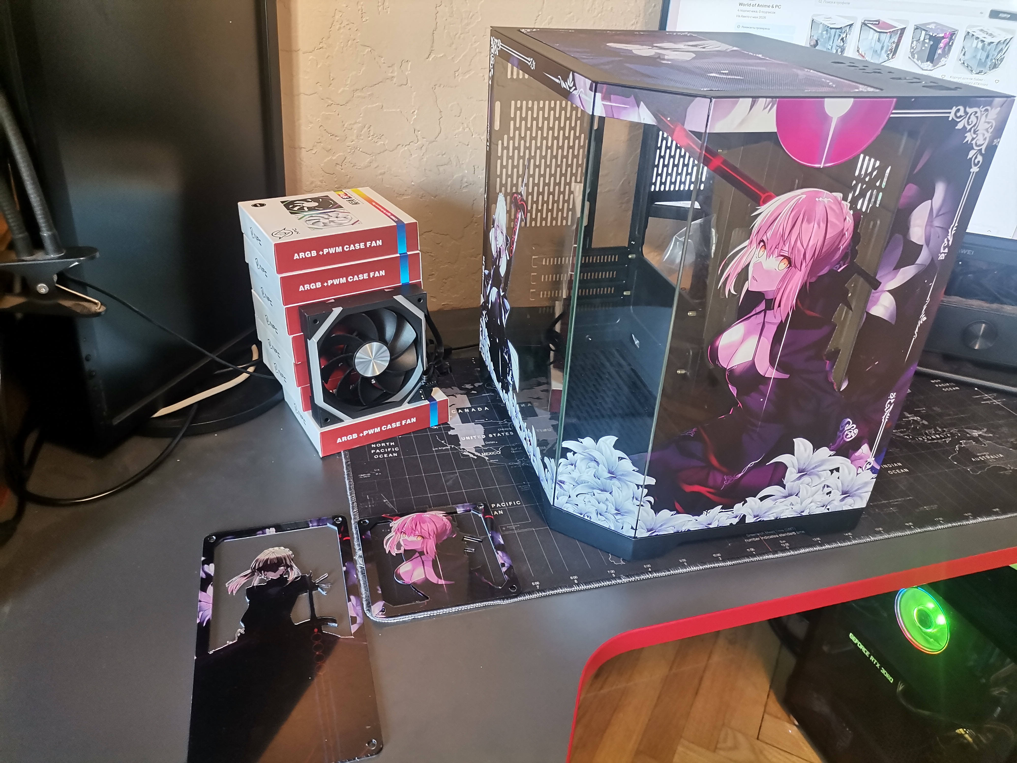 Корпус Saber 2 — Fate/stay night | mini-ATX | 7 вентиляторов | Белый