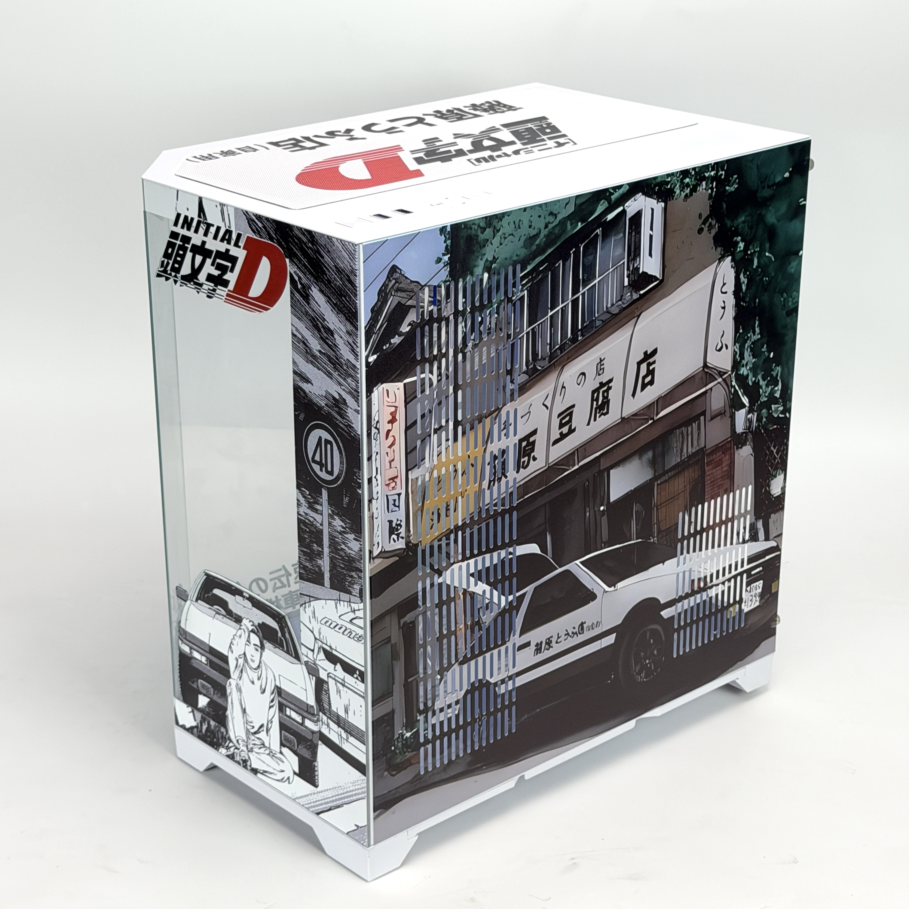 Корпус Fujiwara Tofu — Initial D | mini-ATX | 7 вентиляторов | Белый