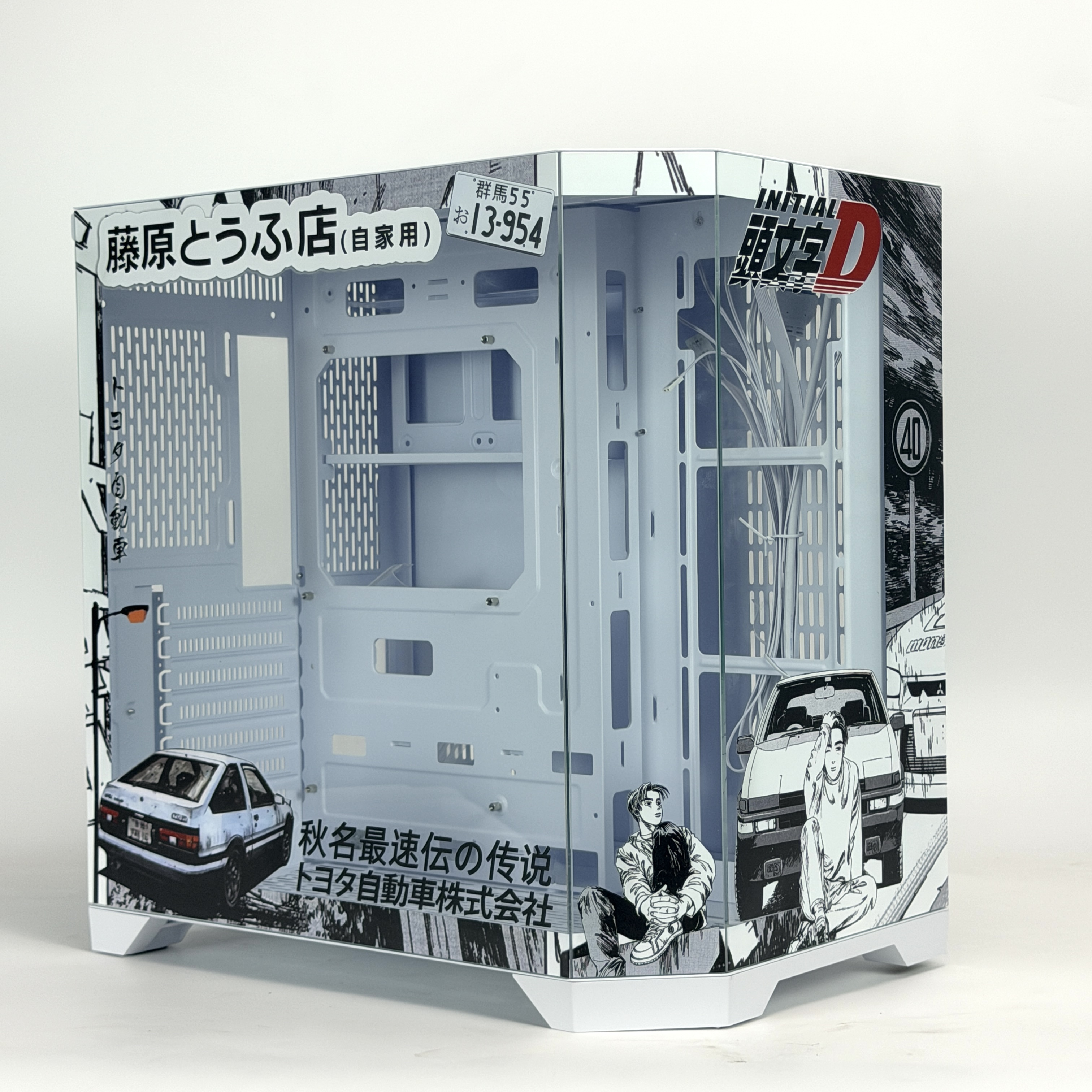 Корпус Fujiwara Tofu — Initial D | mini-ATX | 7 вентиляторов | Белый