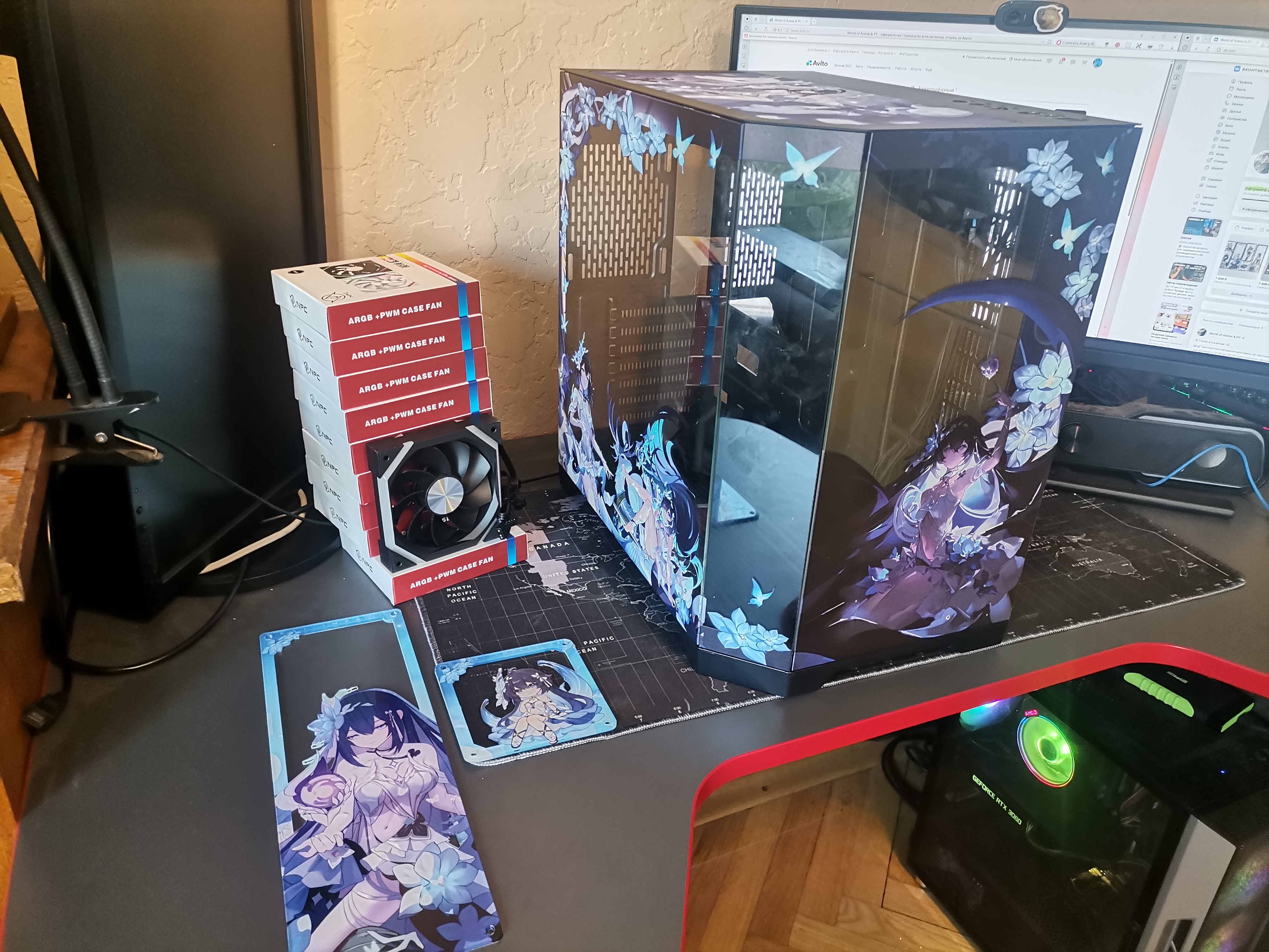 Корпус Seele Vollerei — Honkai Impact 3rd | ATX | 10 вентиляторов | Белый