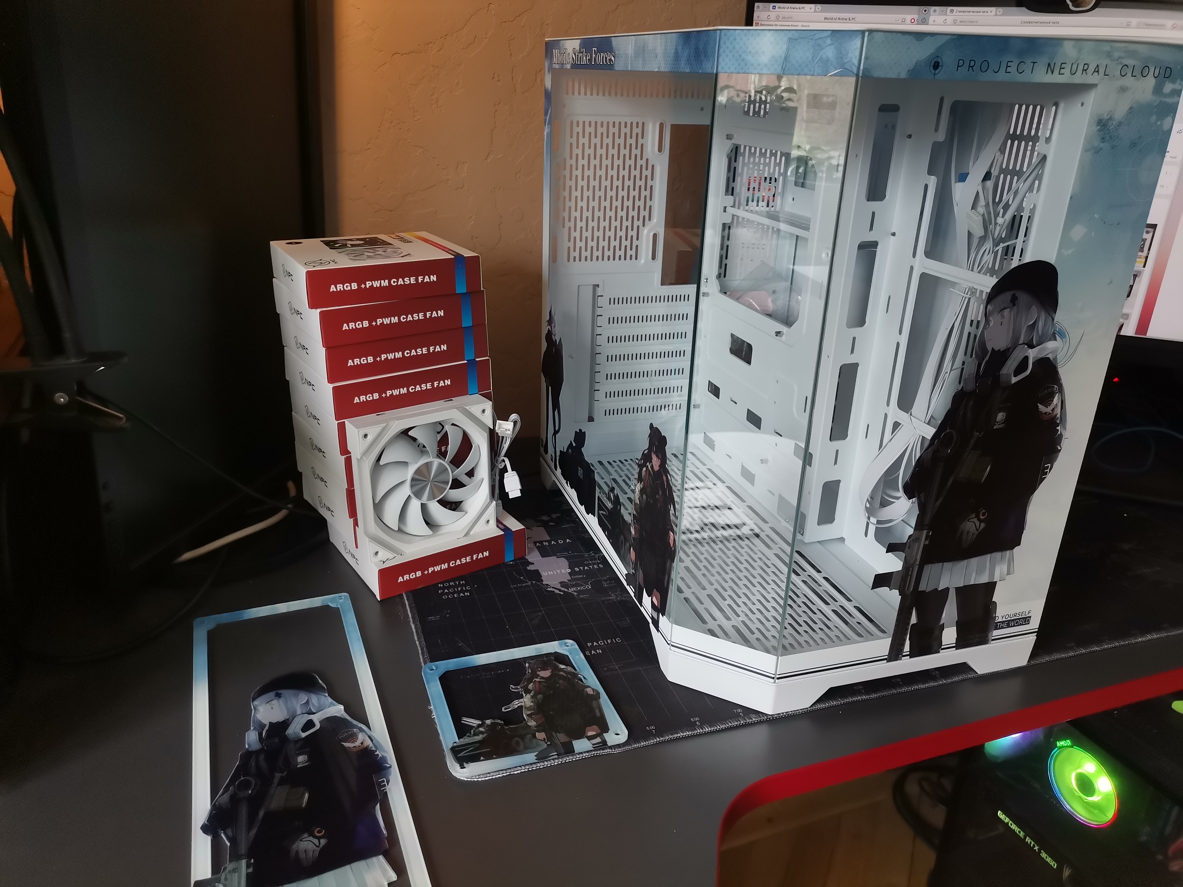Корпус Dolls' Frontline — Girls' Frontline | ATX | 10 вентиляторов | Белый