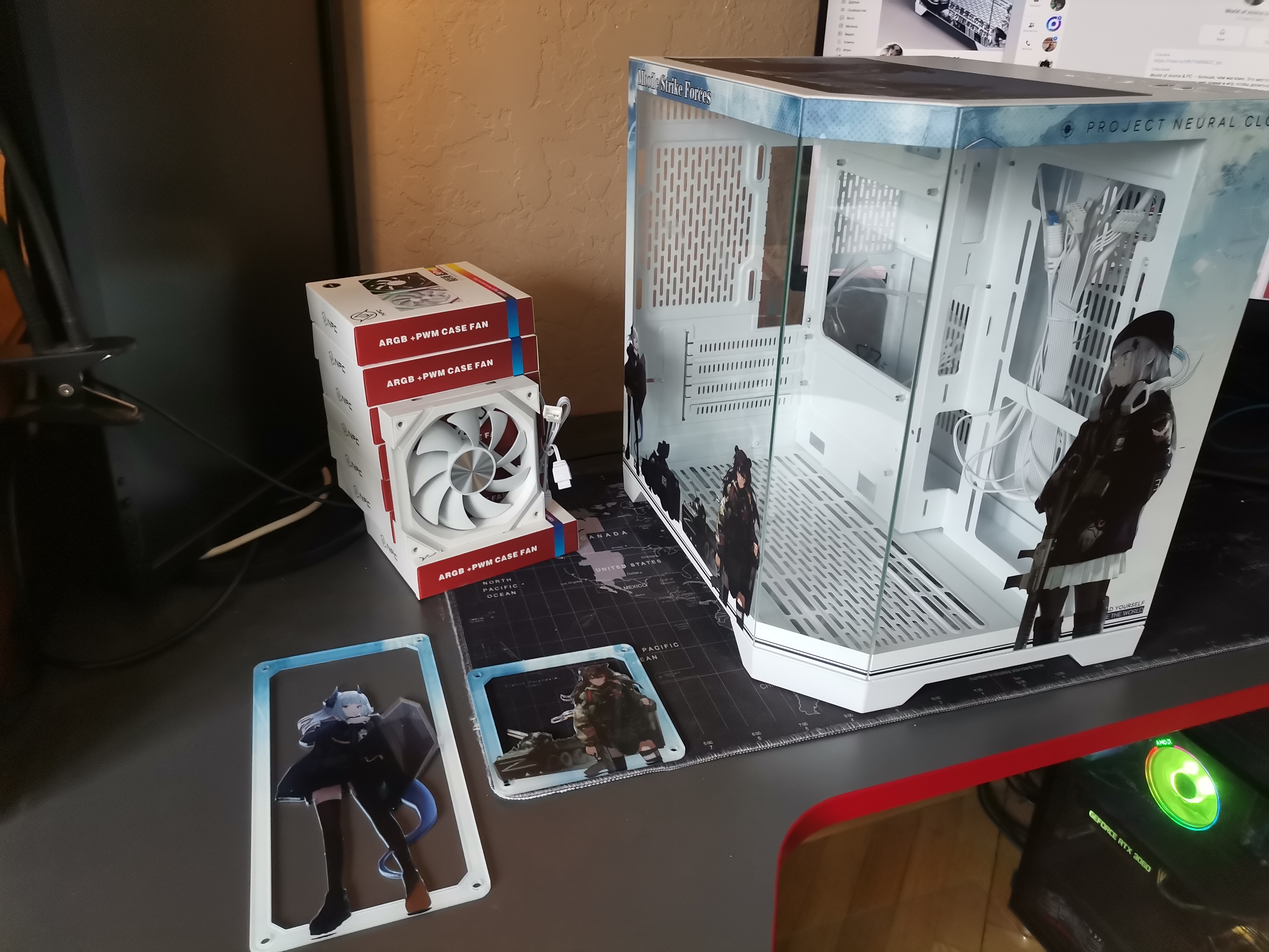 Корпус Dolls' Frontline — Girls' Frontline | mini-ATX | 7 вентиляторов | Белый