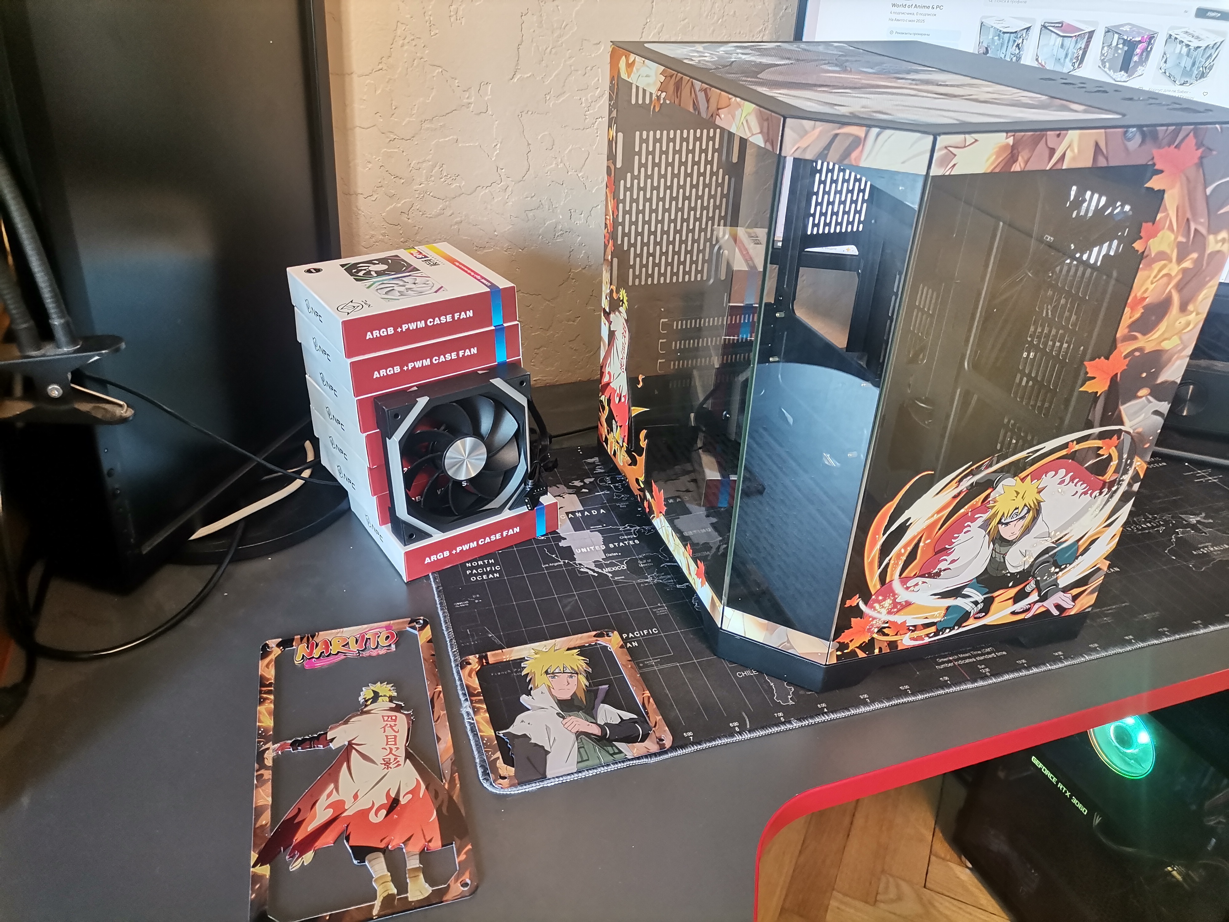 Корпус Naruto Uzumaki — Naruto Shippuden | mini-ATX | 7 вентиляторов | Белый