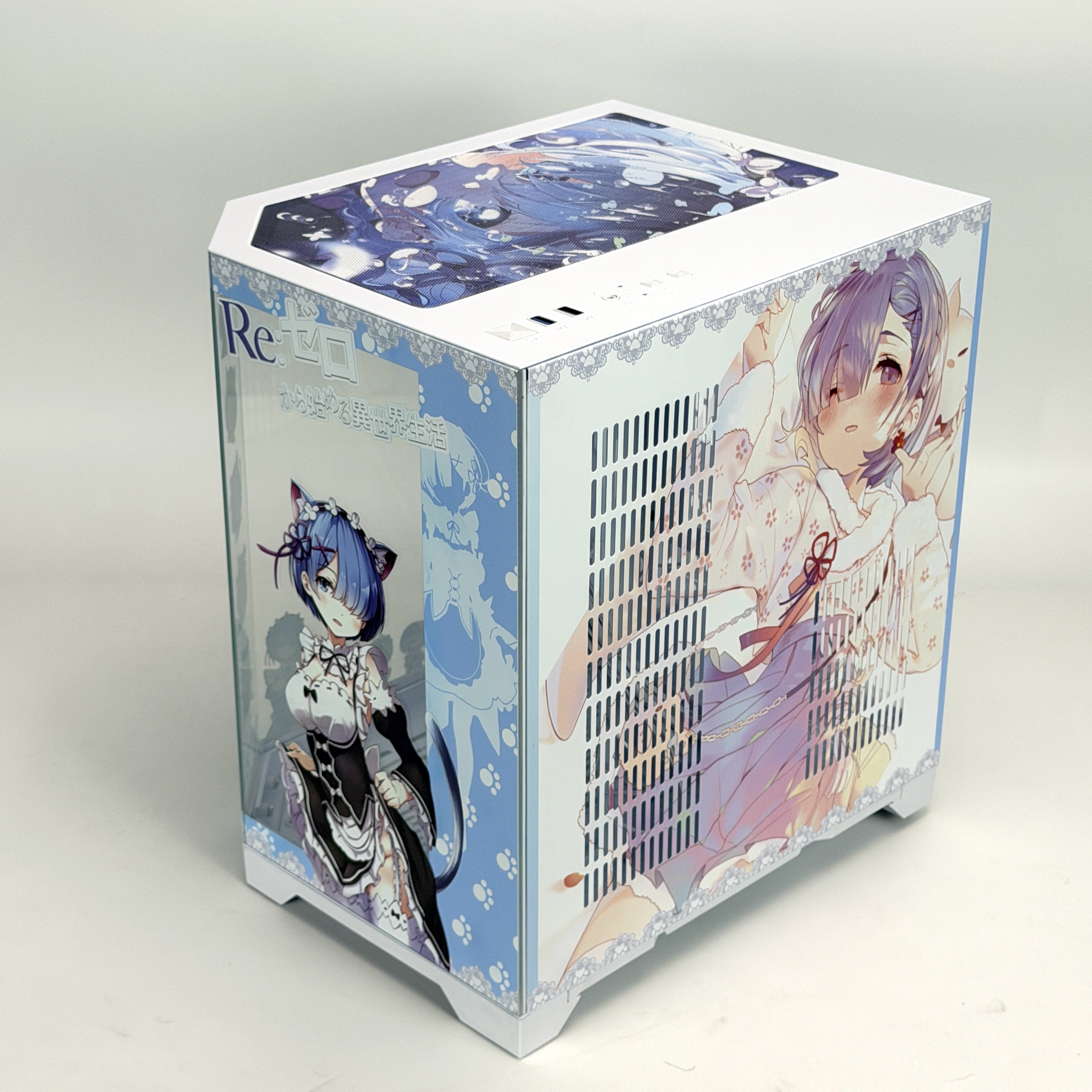 Корпус Rem — Re:Zero | mini-ATX | 7 вентиляторов | Белый