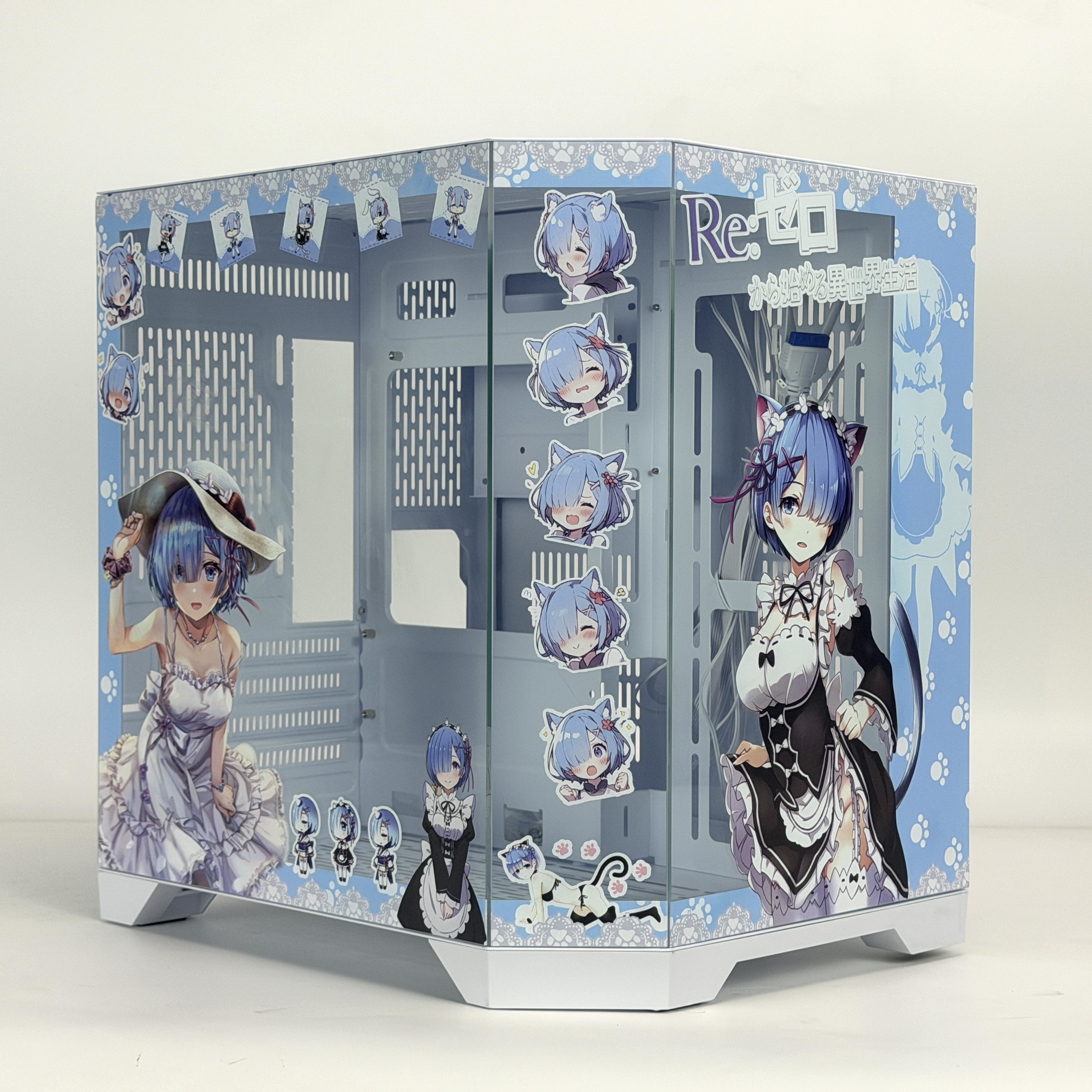 Корпус Rem — Re:Zero | mini-ATX | 7 вентиляторов | Белый