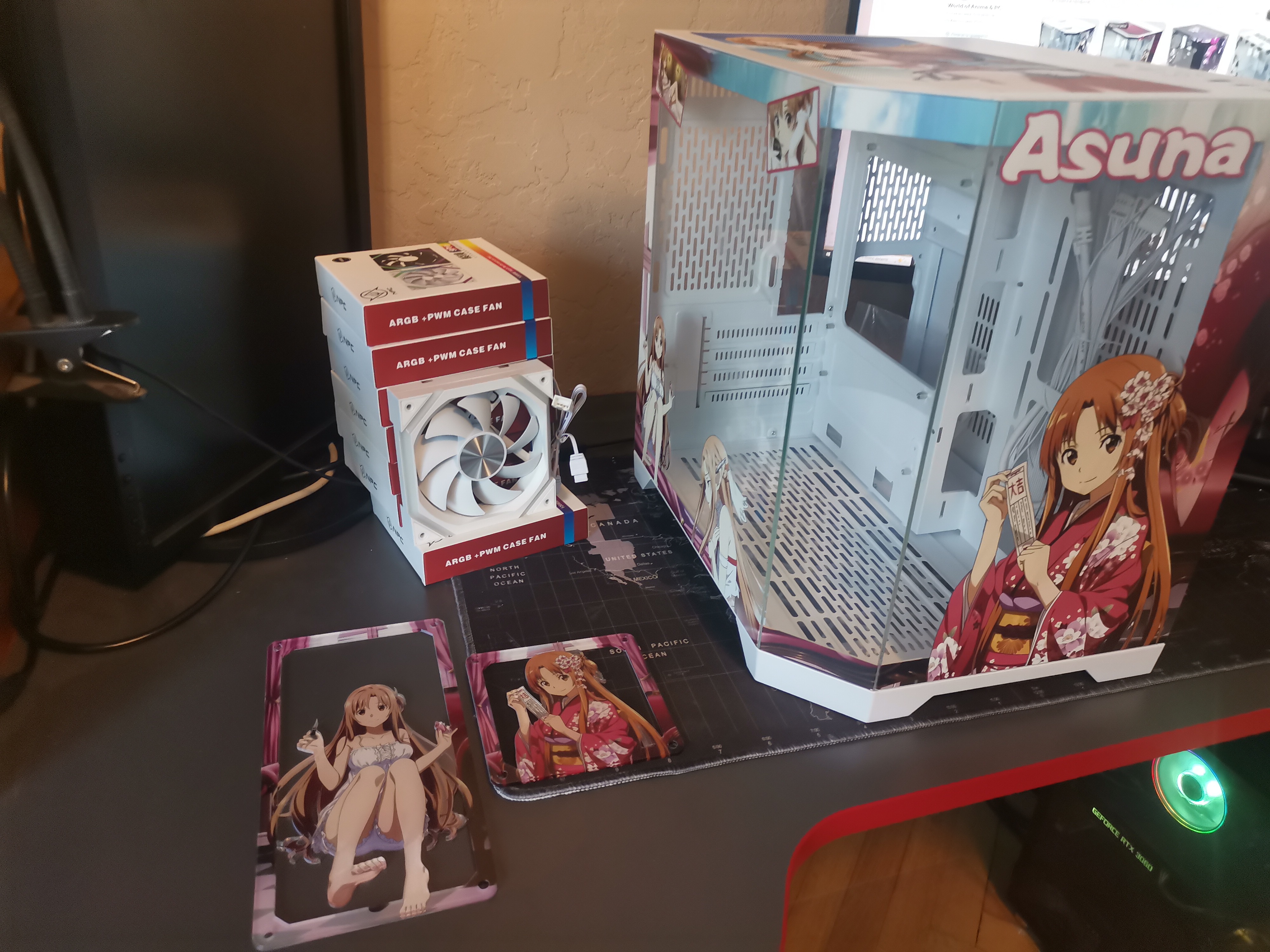 Корпус Asuna — Sword Art Online | mini-ATX | 7 вентиляторов | Белый